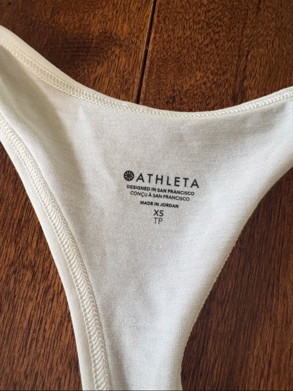 Athleta White Racerback Performance Tank - Picture 3 of 5